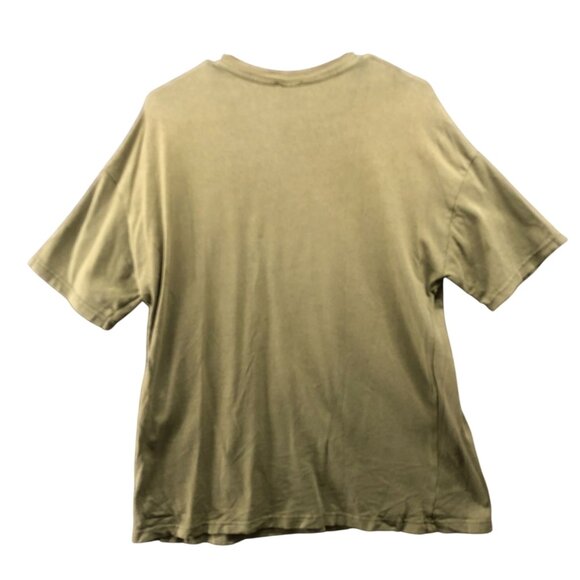 Disney Zara Dumbo & Timothy Oversized T-Shirt Womens M Olive Green Short Sleeve - Picture 2 of 6
